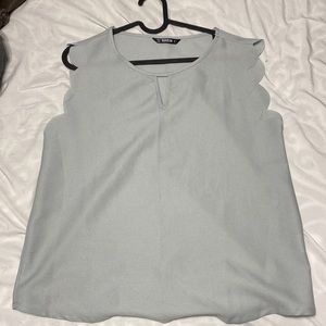 Shein dress tank top light blue